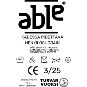 ABLE® Turvatyyny -kädessä pidettävä henkilösuojain